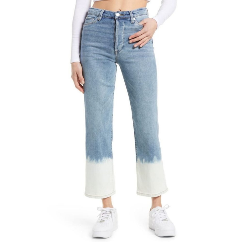 Blanc NYC Dip Dye Faded Crop Jean Size 27